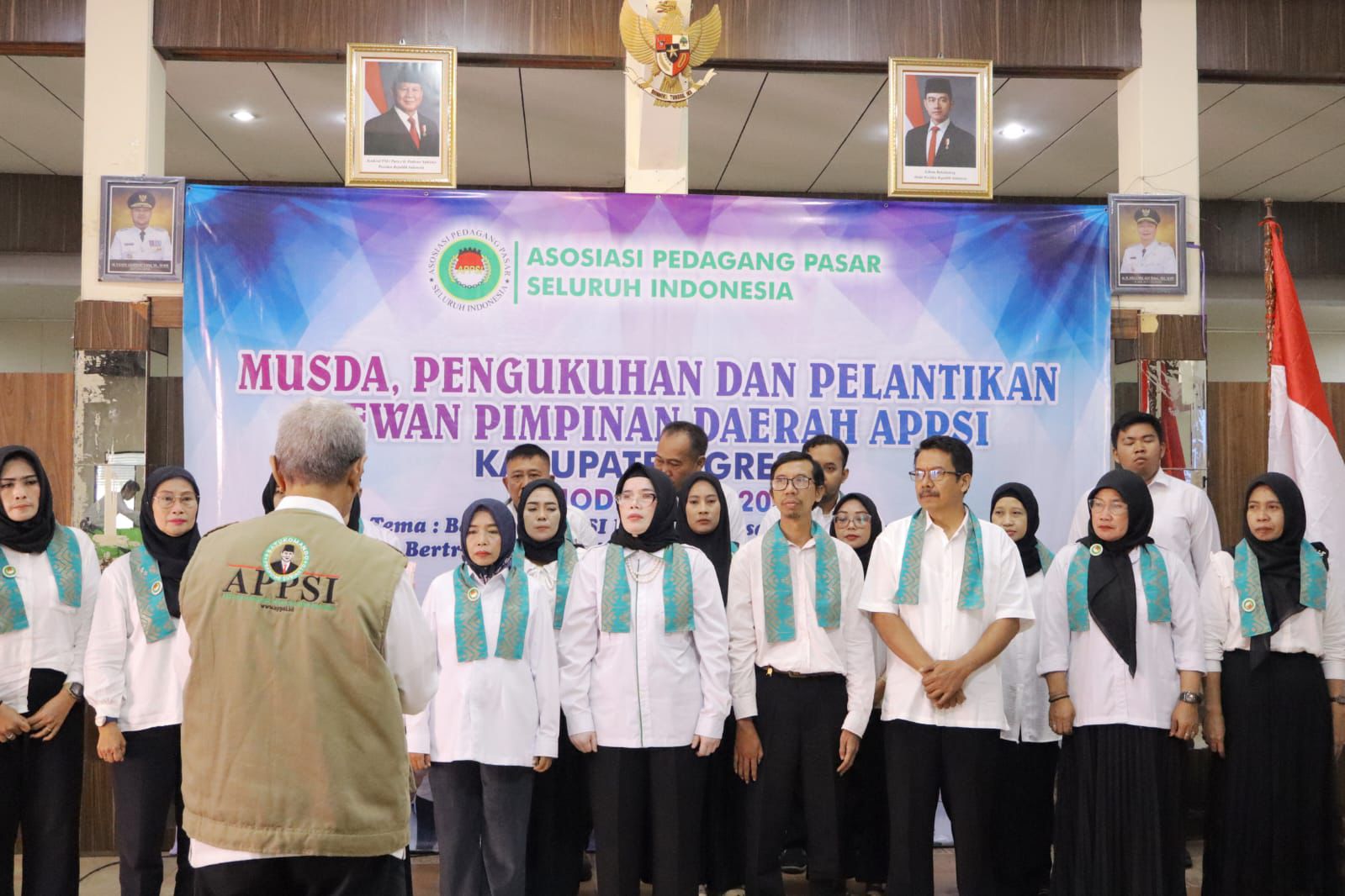 DPD APPSI Gresik Periode 2026-2031 Dilantik, Fokus Kesejahteraan Pedagang Pasar