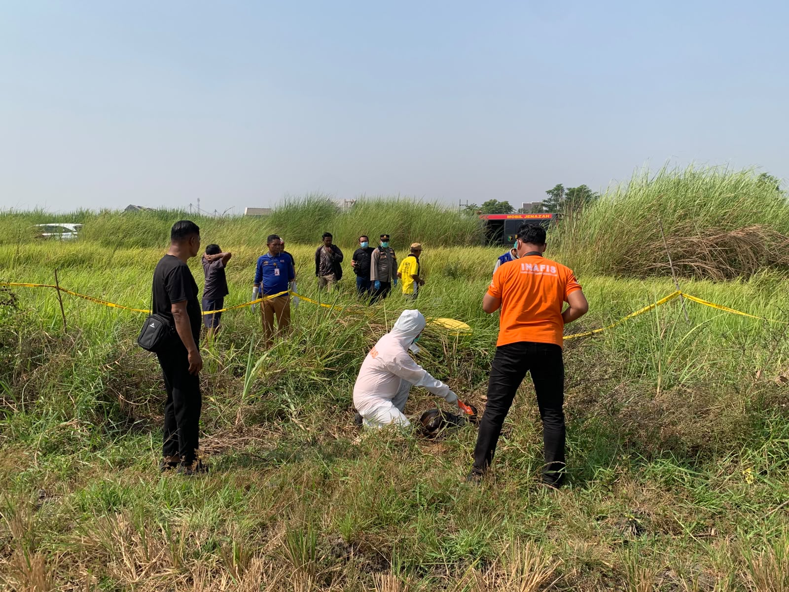Dilaporkan Hilang 14 Hari, Bapak 2 Anak Ditemukan Tewas Membusuk di Area Sawah Tulangan-Sidoarjo