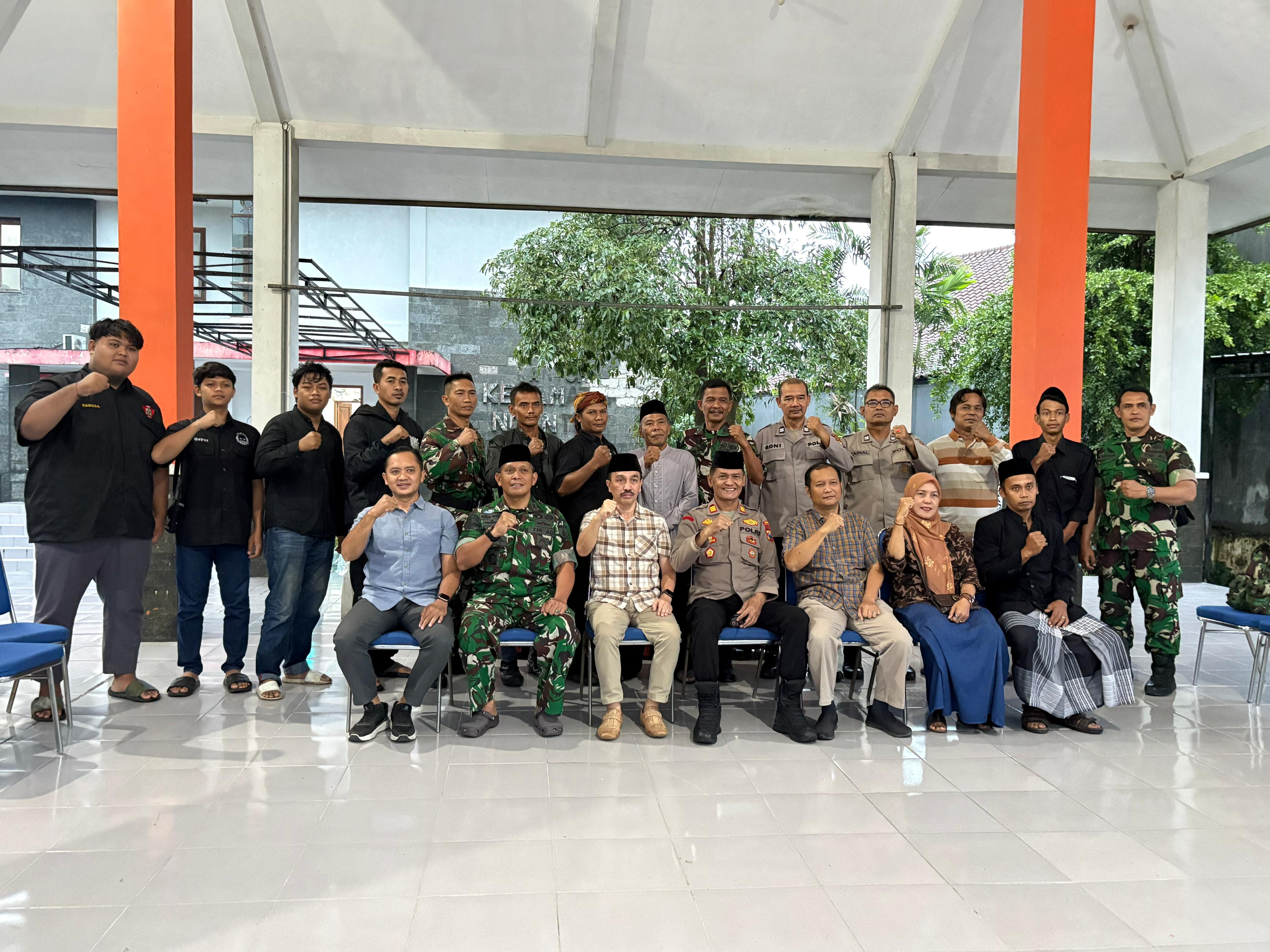 Forkopimcam Ngantru Gandeng Paguyuban Perguruan Pencak Silat, Cegah Gangguan Trantibumlinmas