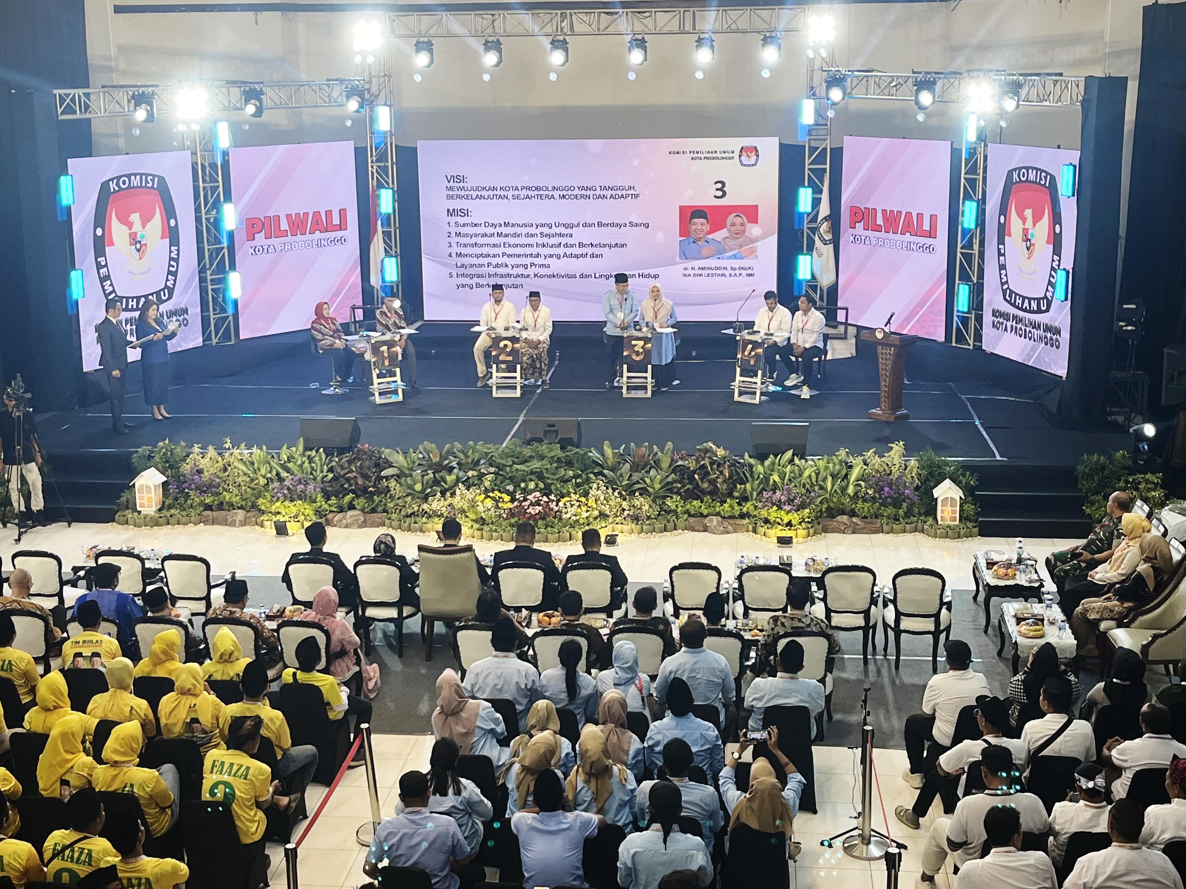 Debat Publik Terakhir Pilwali Kota Probolinggo Selesai, KPU Ingatkan Paslon Tak Kampanye di Masa Tenang