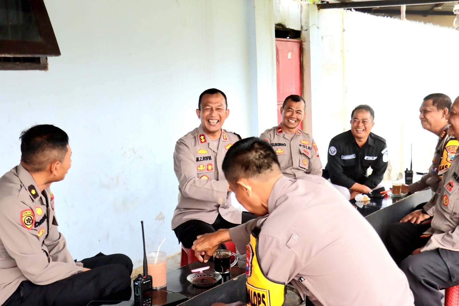 Kapolres Lumajang Rutin Ajak Anggota Coffee Morning Sebelum Bertugas