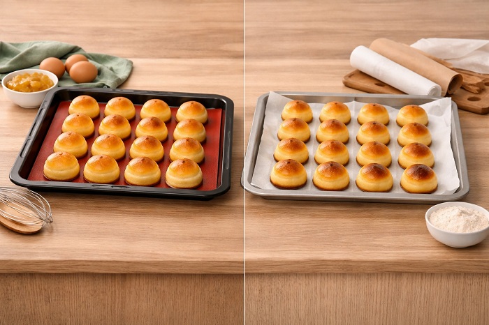 Silicon Mat vs Kertas Roti untuk Alas Nastar: Mana yang Bikin Bagian Bawah Kue Tidak Cepat Hitam?