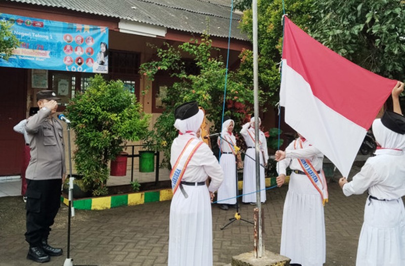 Polsek Kamal Goes to School Sambangi SDN Telang 1, Sosialiasi Tertib Lalin dan Bullying