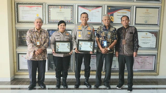 Polresta Sidoarjo Raih 2 Penghargaan Indikator Kinerja Pelaksanaan Anggaran Terbaik