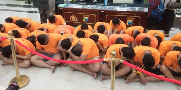 Berkas Perkara 34 Tersangka Pesta Gay di Sebuah Hotel Surabaya Masuk Tahap P-19