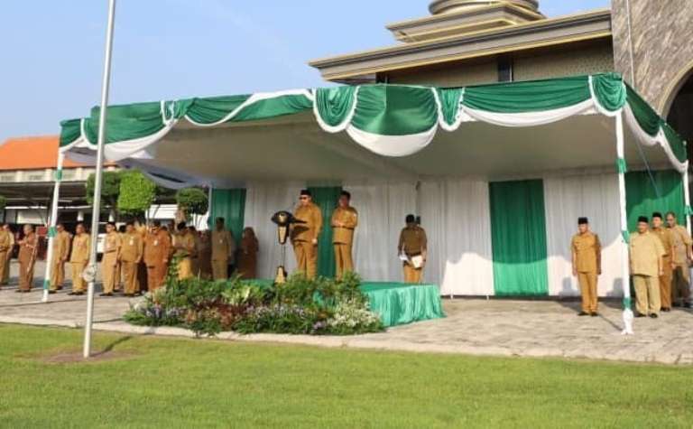 Pimpin Apel Usai Libur Lebaran, Ini yang Disampaikan Bupati Jombang 