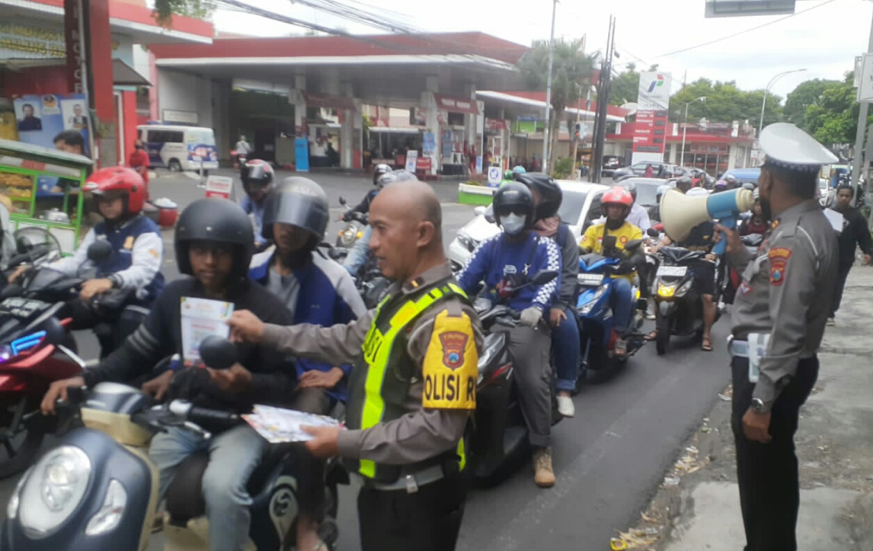 Operasi Mahameru Lantas Tekan Knalpot Brong