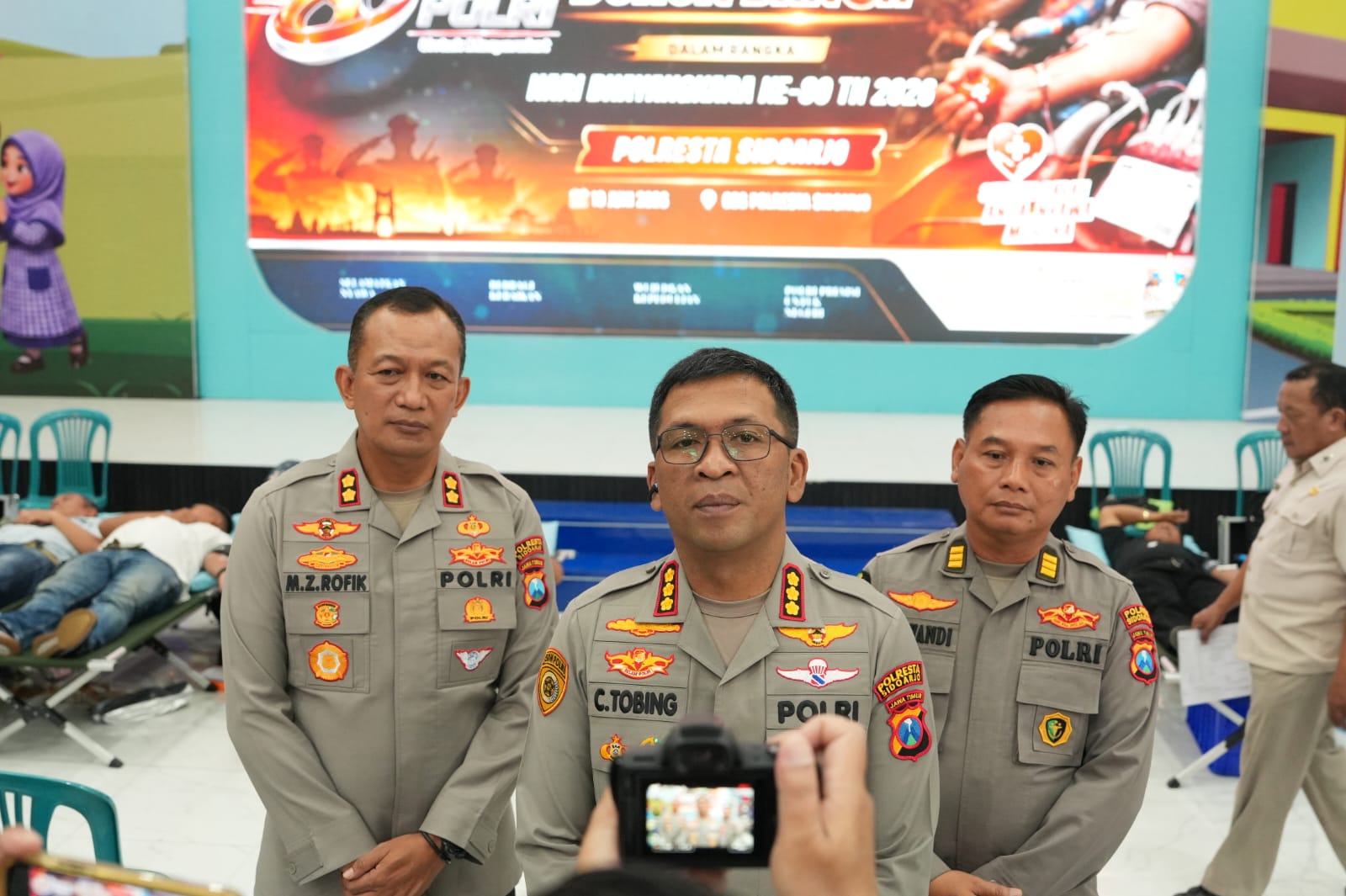 Jelang Hari Bhayangkara Ke-80, Polresta Sidoarjo Gelar Donor Darah