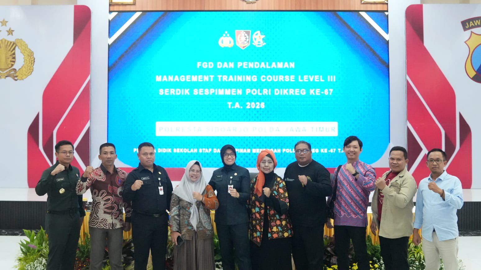 Sespimmen Polri Studi Lingkungan di Polresta Sidoarjo, Bahas Kepemimpinan dan UMKM