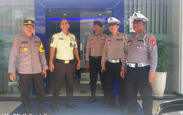 Antisipasi Kejahatan Siang Hari, Polsek Mulyorejo Intensifkan Patroli Perbankan di Surabaya