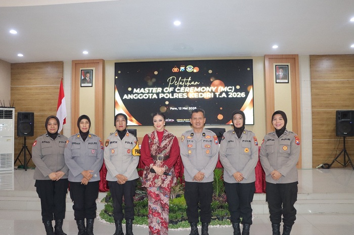 Asah Kemampuan Public Speaking, Polres Kediri Gelar Pelatihan MC 