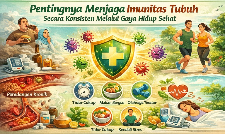 Konsisten Menjaga Kekuatan Imunitas Tubuh