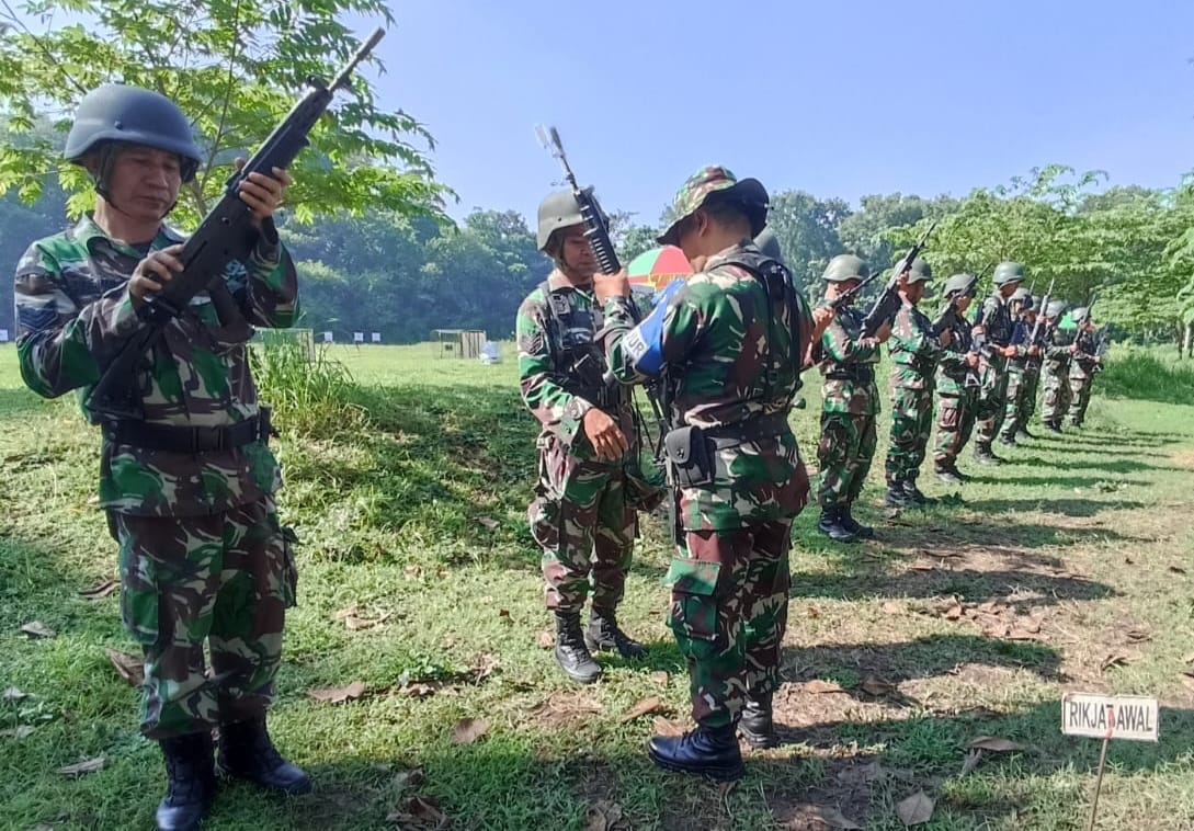 Kodim 0824/Jember Gelar Latihan Menembak, Jaga Ketangkasan Dasar Prajurit