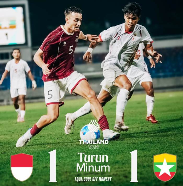 Timnas Indonesia U-23 Tertahan Myanmar, Banyak Kesalahan Pemain di Babak Pertama