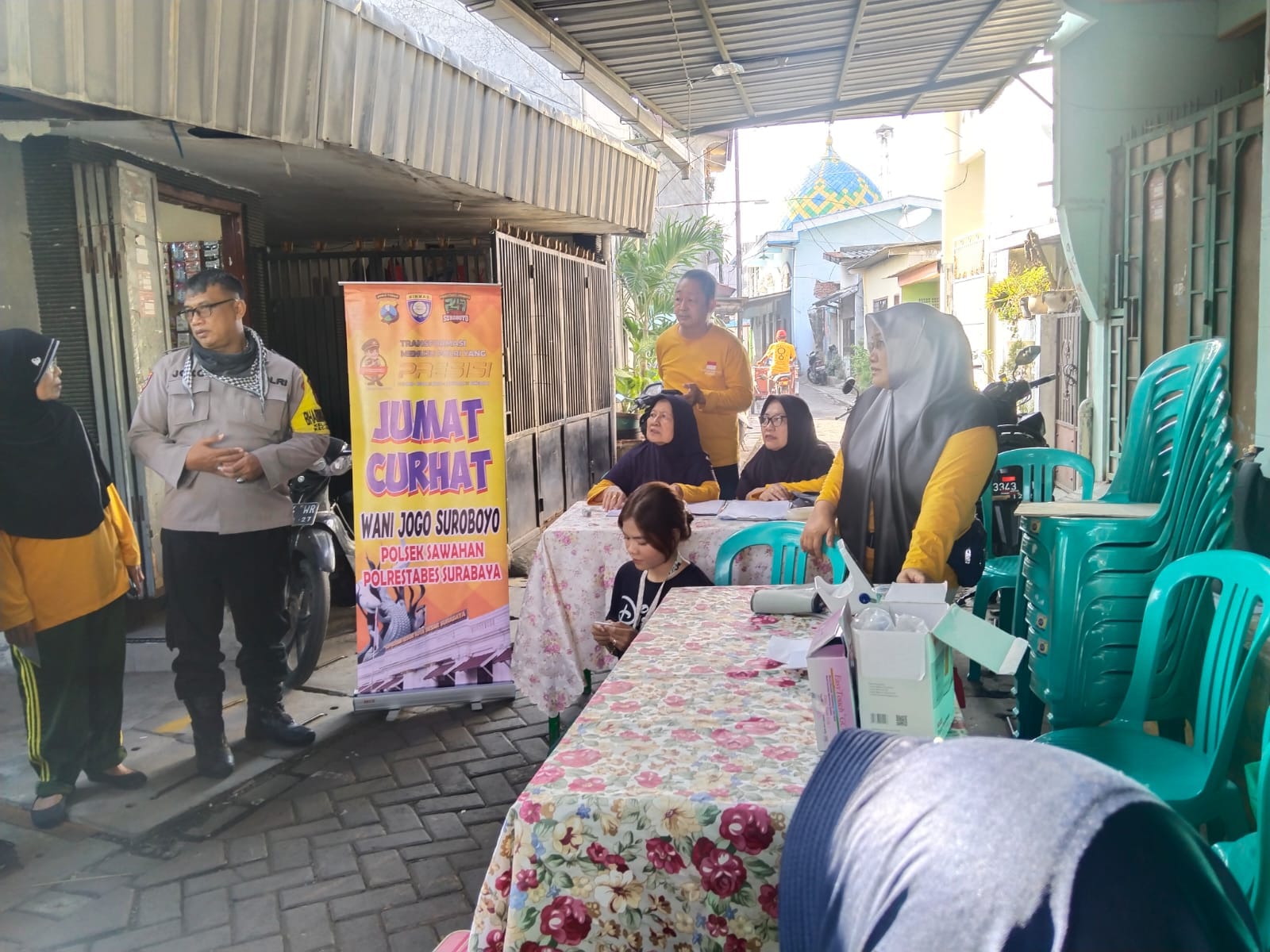 Jumat Curhat Polsek Sawahan Dengarkan Aspirasi Warga, Perkuat Kamtibmas di Kedunganyar