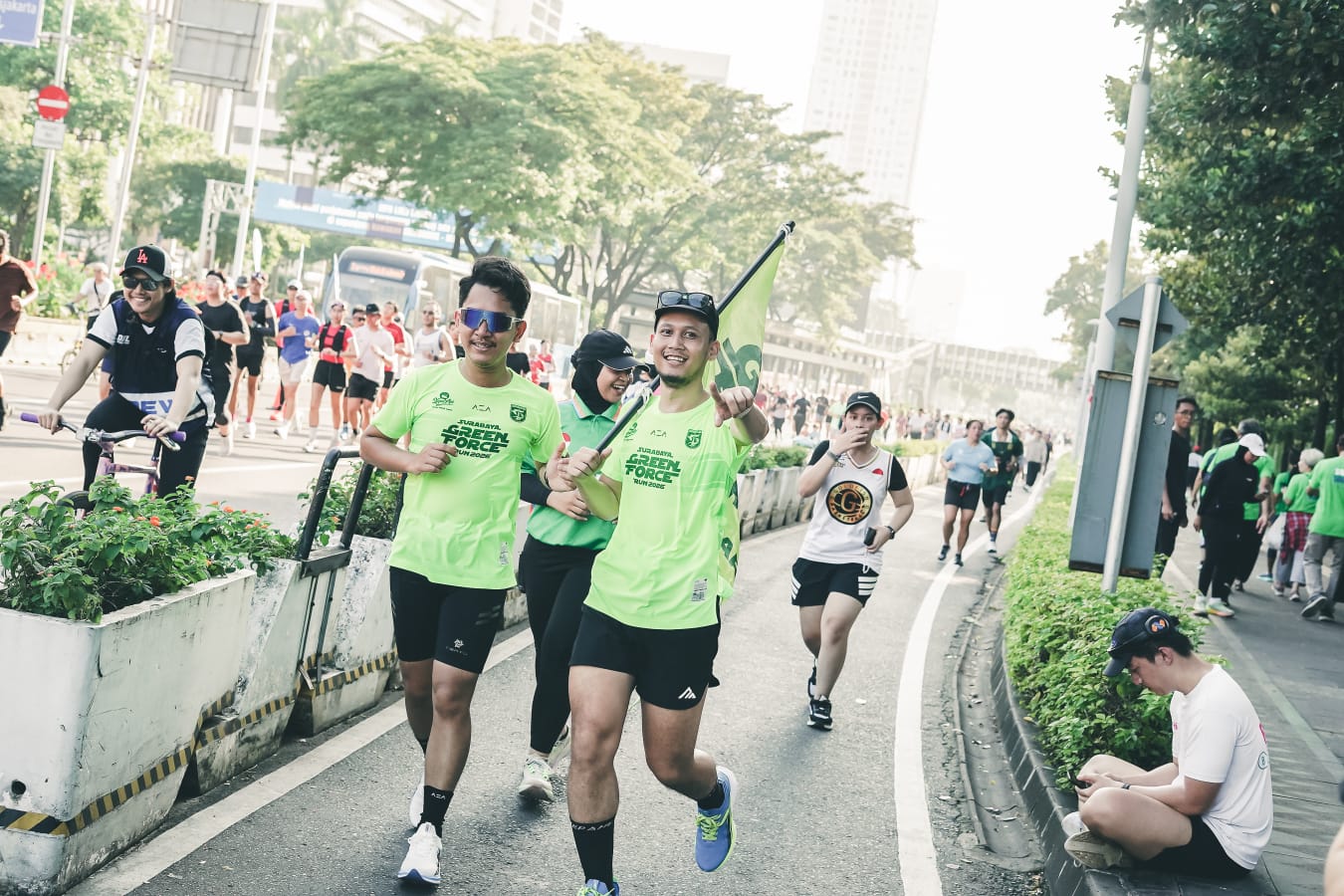 Persebaya Sebarkan Virus Perdamaian Antar Suporter Lewat Jersey Run di Jakarta