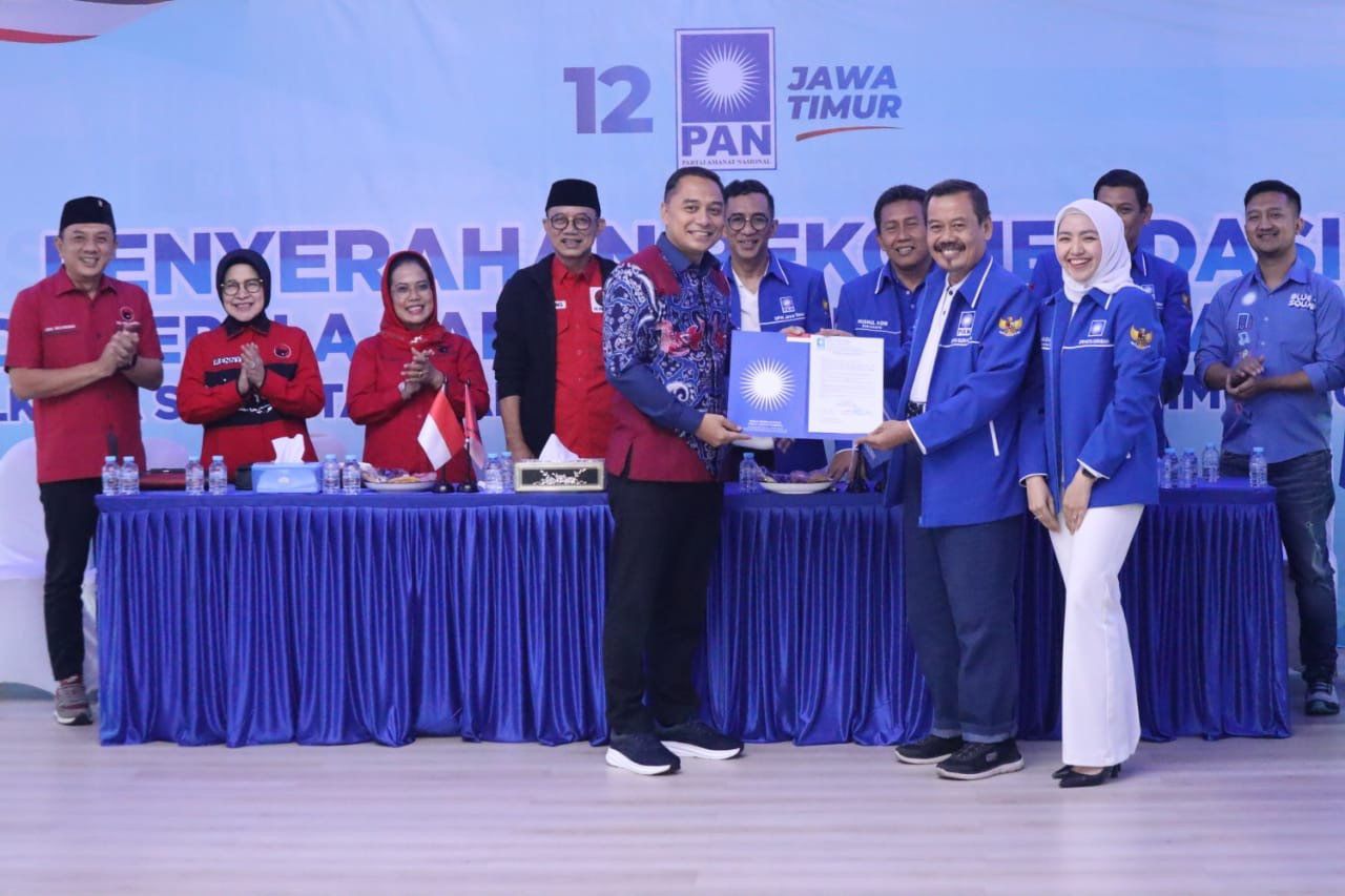 PAN Beri Surat Tugas Maju Pilwali Surabaya ke Eri Cahyadi
