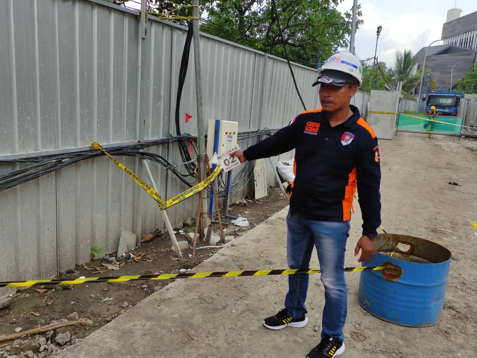 Mortir Ditemukan di Proyek Rumah Sakit Surabaya