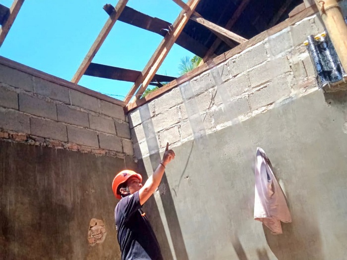 Tiga Rumah di Pasrepan Pasuruan Rusak Parah Disapu Angin Kencang