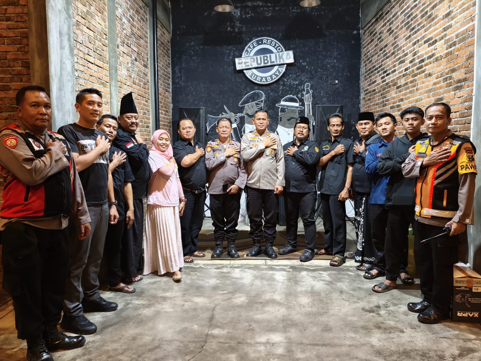 Silaturahmi Perguruan Pencak Silat, Kapolsek Rungkut Ajak Jaga Kondusivitas