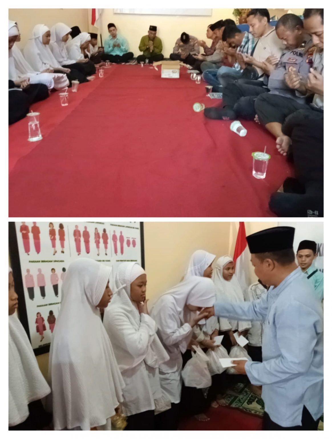 Jum'at Curhat, Kapolsek Gayungan Berdoa Bersama Anak Yatim di Panti Asuhan Bani Ya'qub