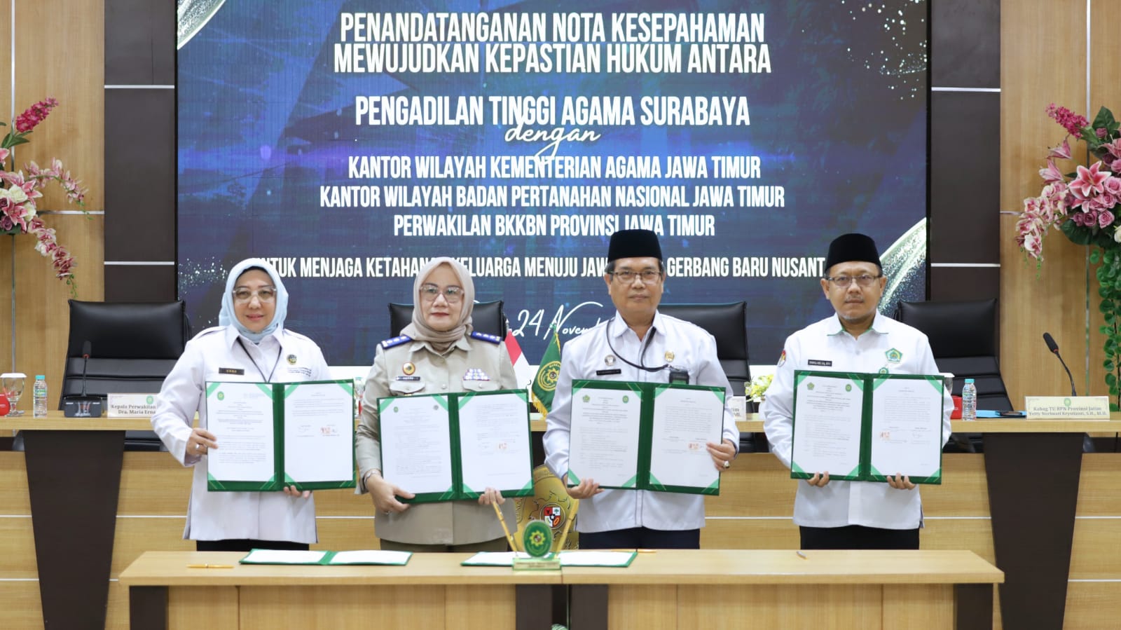 Perkuat Ketahanan Keluarga Lewat Kepastian Aset, Kanwil BPN Jatim dan PTA Surabaya Resmi Teken MoU