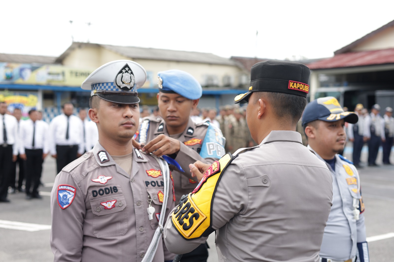 Polres Kediri Gelar Upacara Sertijab Sejumlah PJU dan Kapolsek