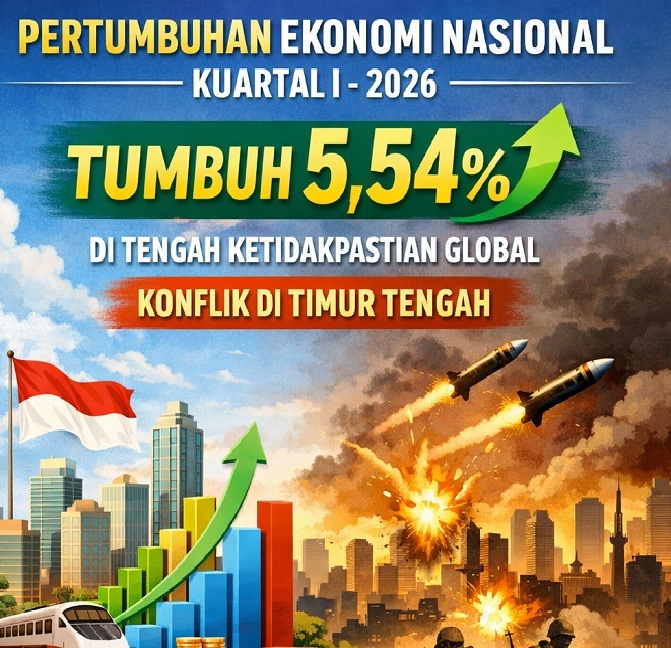 Pertumbuhan Ekonomi RI Kuartal I-2026 Diramal 5,54 Persen Tetap Solid