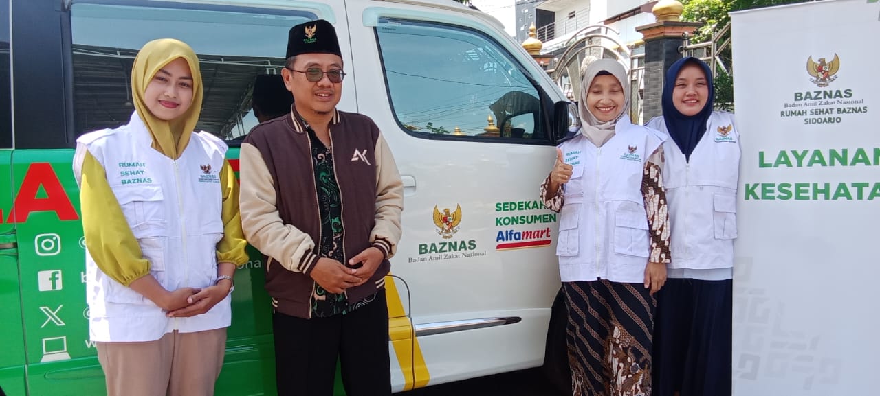 Baznas Sidoarjo Gelar Makan dan Pengobatan Gratis di Masjid Agung Sukodono