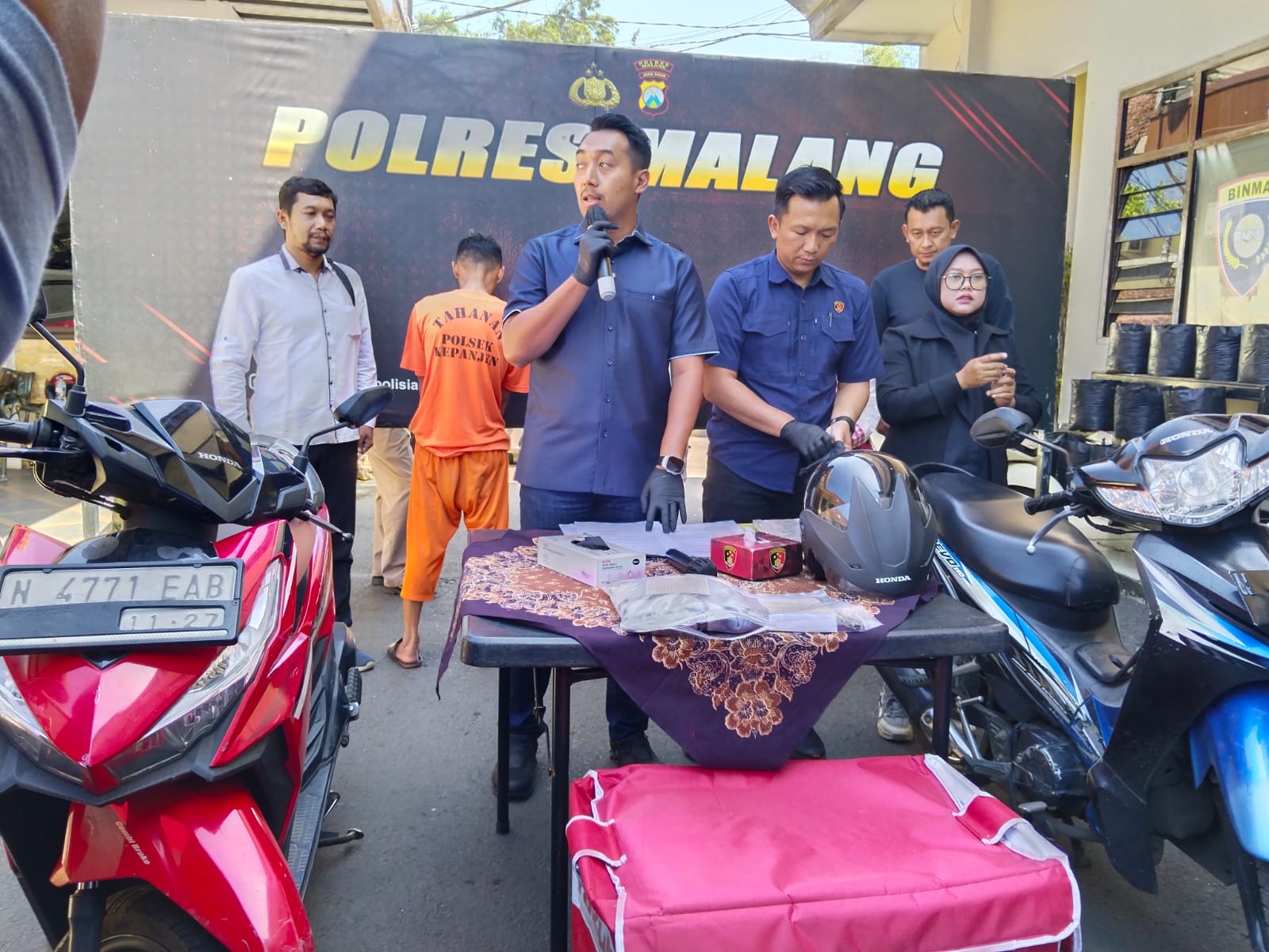 Polres Malang Gelandang Pencuri Sepeda Pedagang Yakult