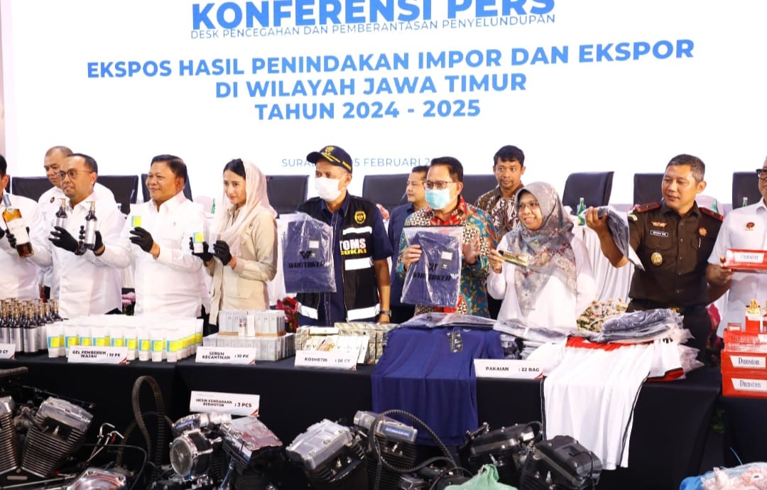 Pj Gubernur Adhy Komitmen Dukung Pencegahan dan Pemberantasan Penyelundupan di Jatim