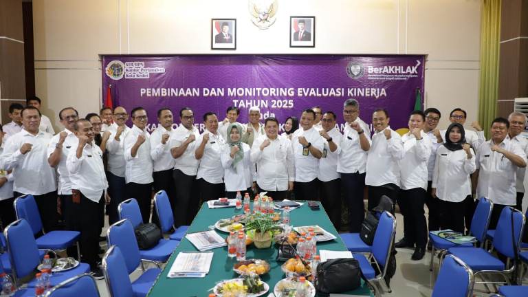 Kantah ATR/ BPN Tulungagung Ikuti Monev Kanwil Provinsi Jatim di Kota Kediri