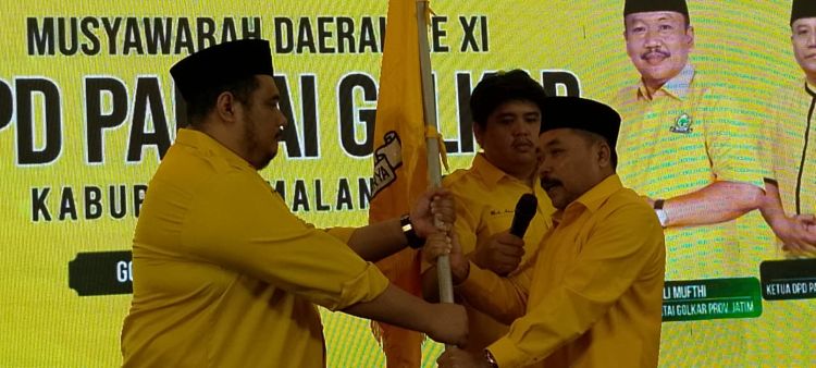 Sudarman Terpilih Aklamasi Pimpin DPD Golkar Kabupaten Malang