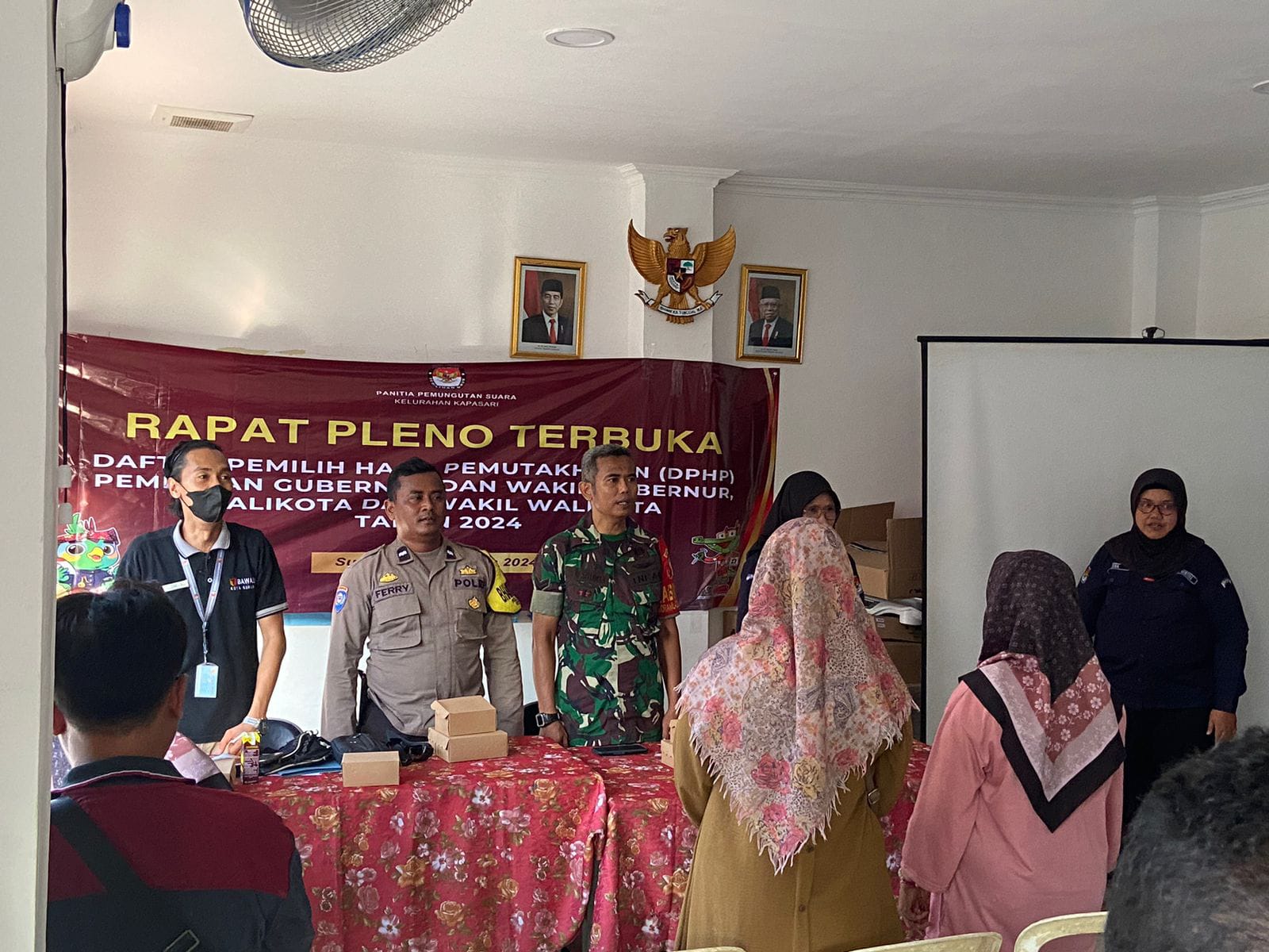 Polsek Genteng Rapat Pleno, Awasi Proses Pemutakhiran Data Pemilih Jelang Pilkada 2024