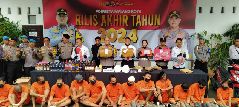 Barang Bukti Narkotika Naik 400 Persen, 5 Kelurahan di Kota Malang Zona Merah 