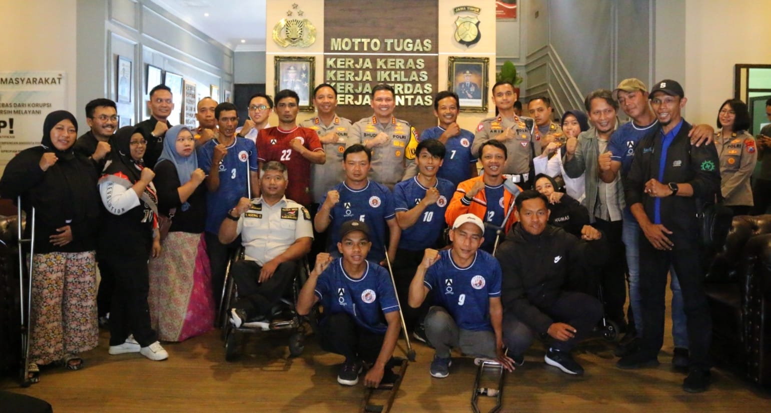 Polresta Malang Kota Dukung Turnamen Sepak Bola Amputasi Malang