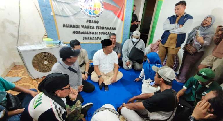Belum Ada Titik Temu Lebar Sungai Kalianak Surabaya Tahap Dua
