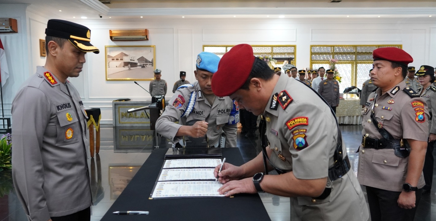 Sejumlah PJU Polresta Malang Kota Masuk Gerbong Mutasi