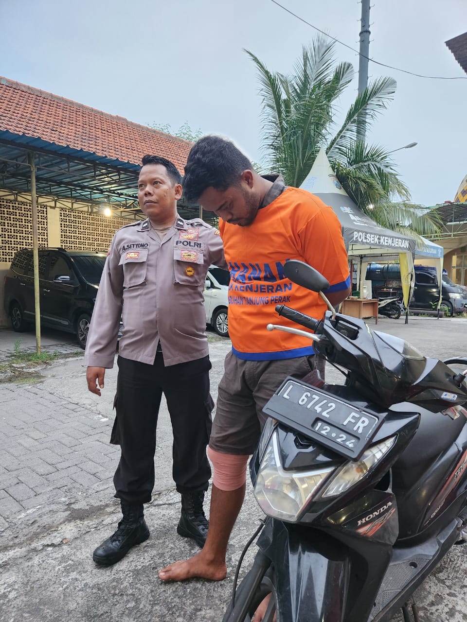 Ditinggal Kabur Teman, Maling Beat di Kenjeran Ditangkap Warga
