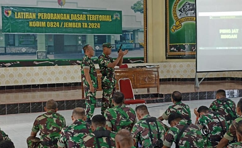 Jaga Ketangkasan Ilmu Keprajuritan, Kodim 0824/Jember Gelar Latorsarter