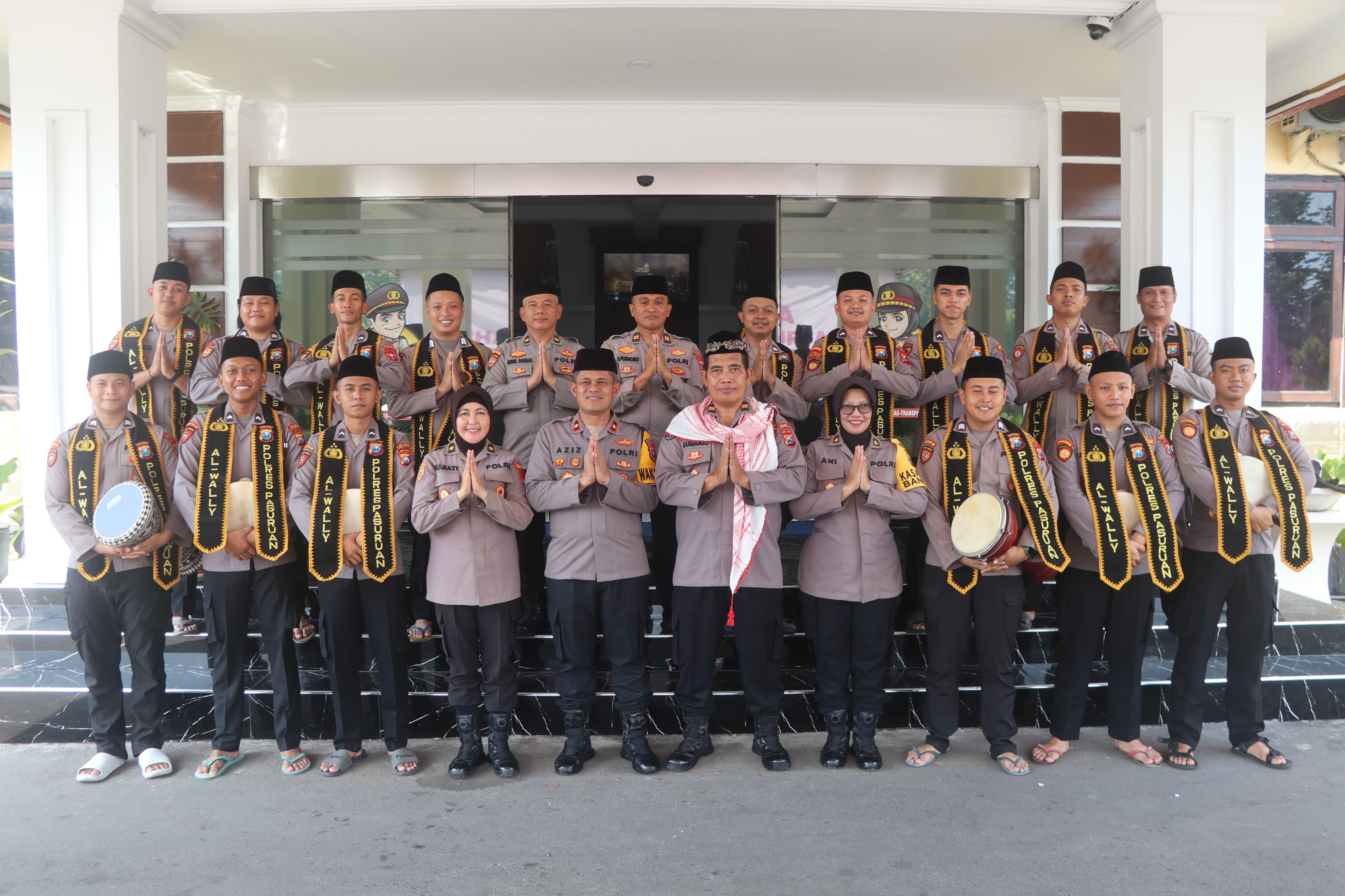 Delegasi Polres Pasuruan Raih Tropi dalam Festival IV Selawatan TNI-Polri se-Jatim