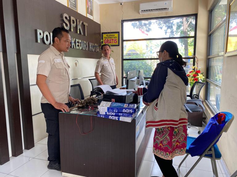 Pasca Aksi Anarkis, Pelayanan SPKT di Polres Kediri Kota Berjalan Normal