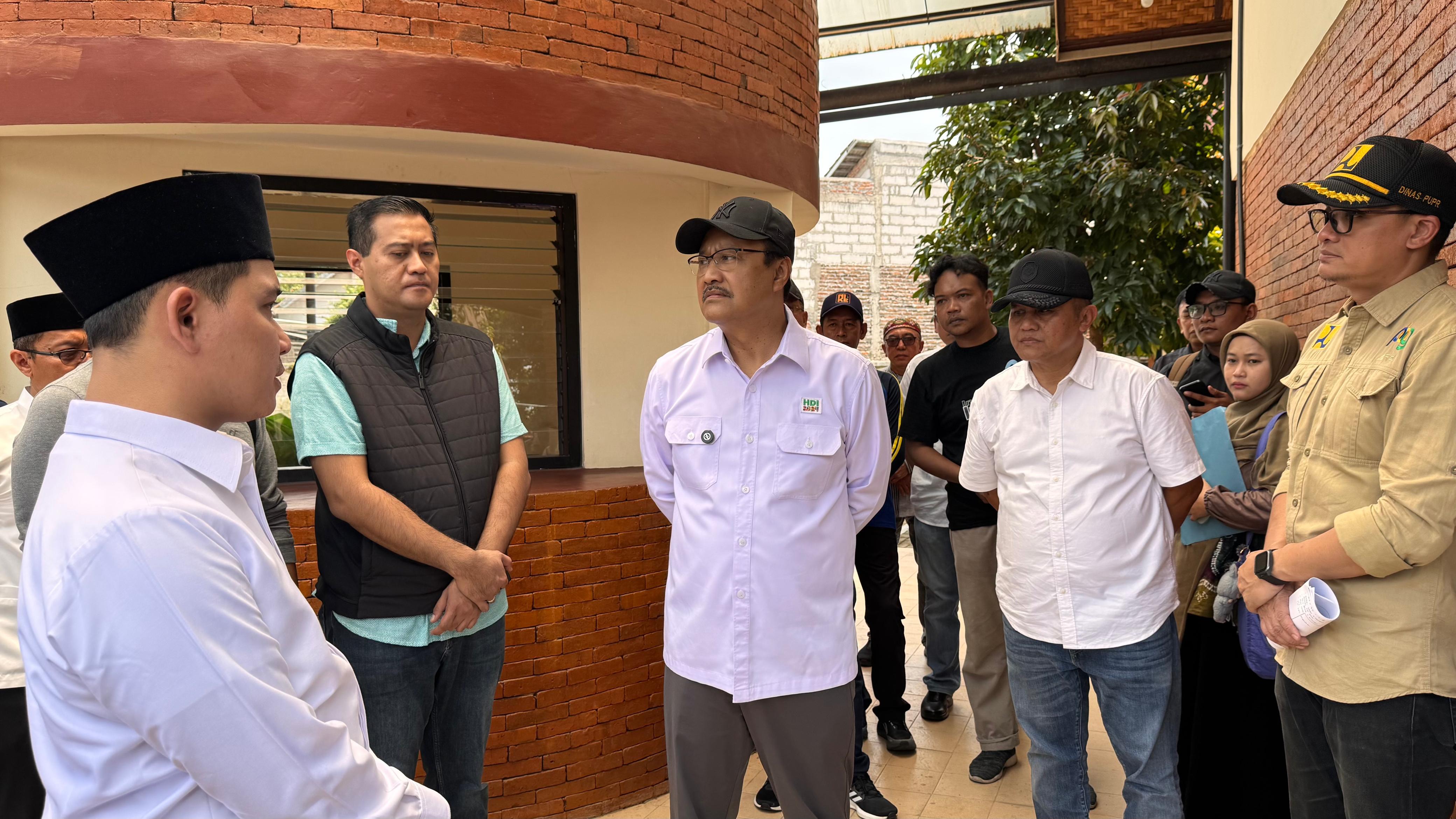 Mensos Tinjau Persiapan Gedung Sekolah Rakyat di Kabupaten Mojokerto