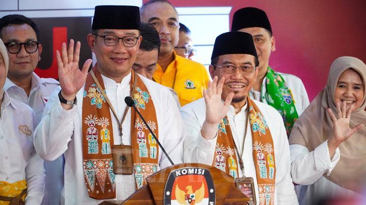 Survei Disway: Elektabilitas Ridwan Kamil 44%, Ungguli Pramono 40%