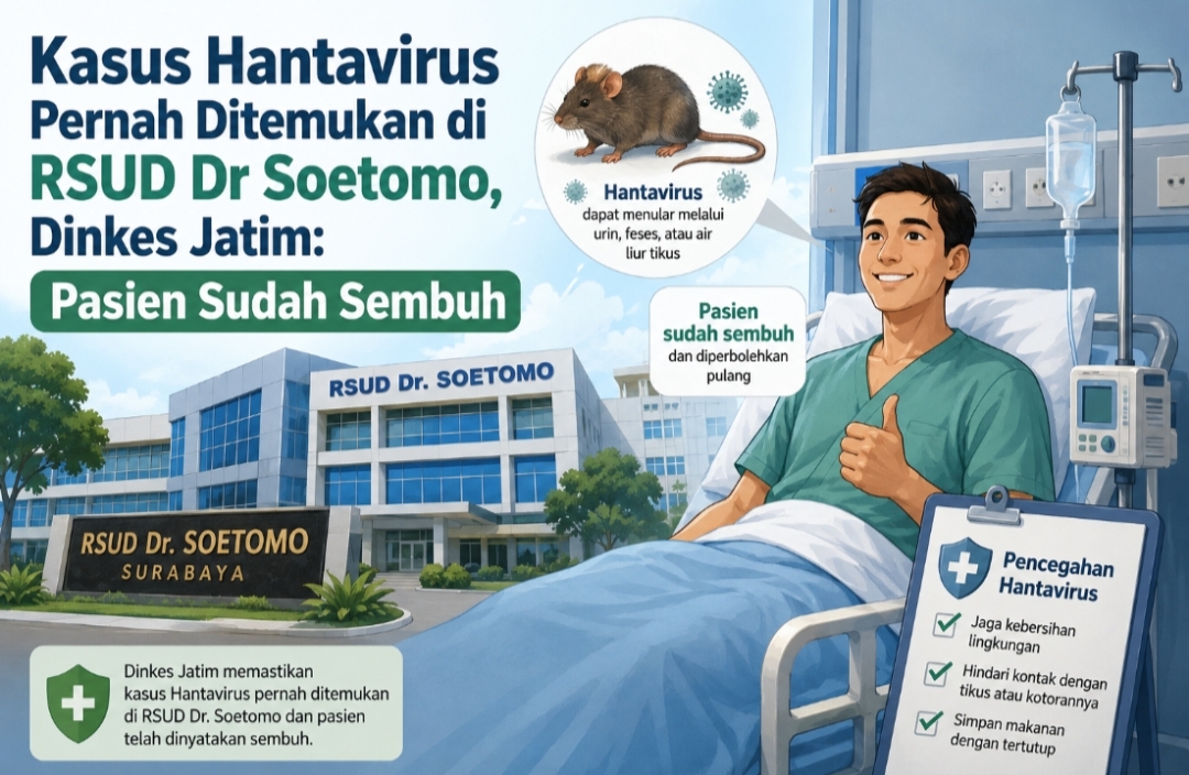 Kasus Hantavirus Pernah Ditemukan di RSUD Dr Soetomo, Dinkes Jatim: Pasien Sudah Sembuh