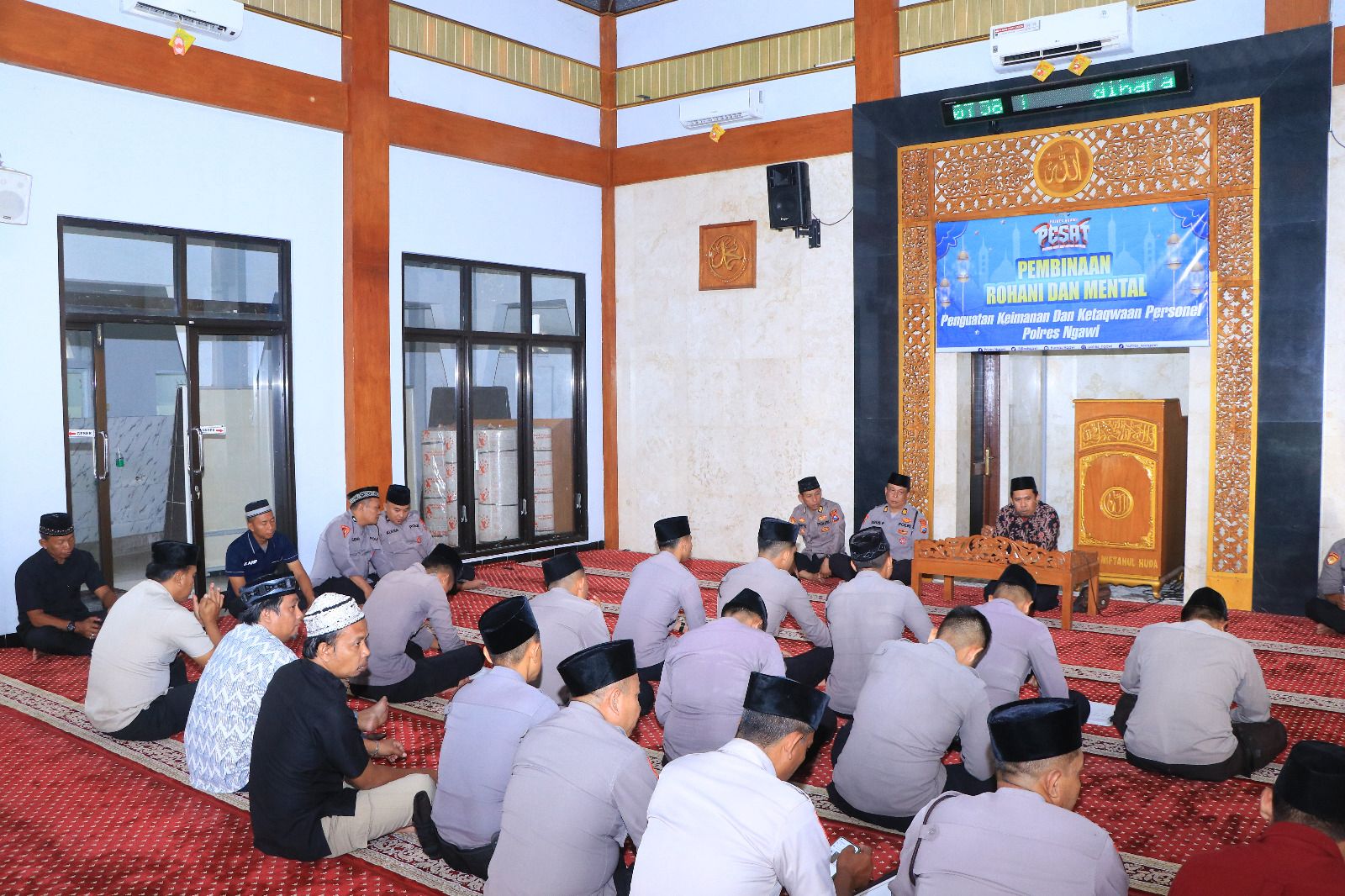 Tingkatkan Keimanan, Polres Ngawi Rutin Gelar Binrohtal 