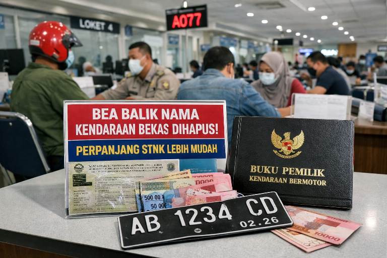 Bea Balik Nama Kendaraan Bekas Dihapus, Perpanjangan STNK Lebih Mudah