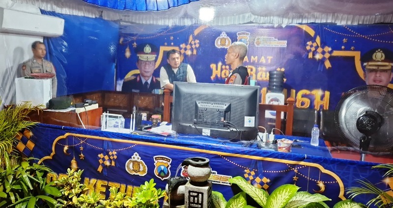 Bebaur Lebaran Ketupat, Kapolres Bangkalan Cek Kesiapan Pospam Terpadu Jelang Puncak Arus Balik