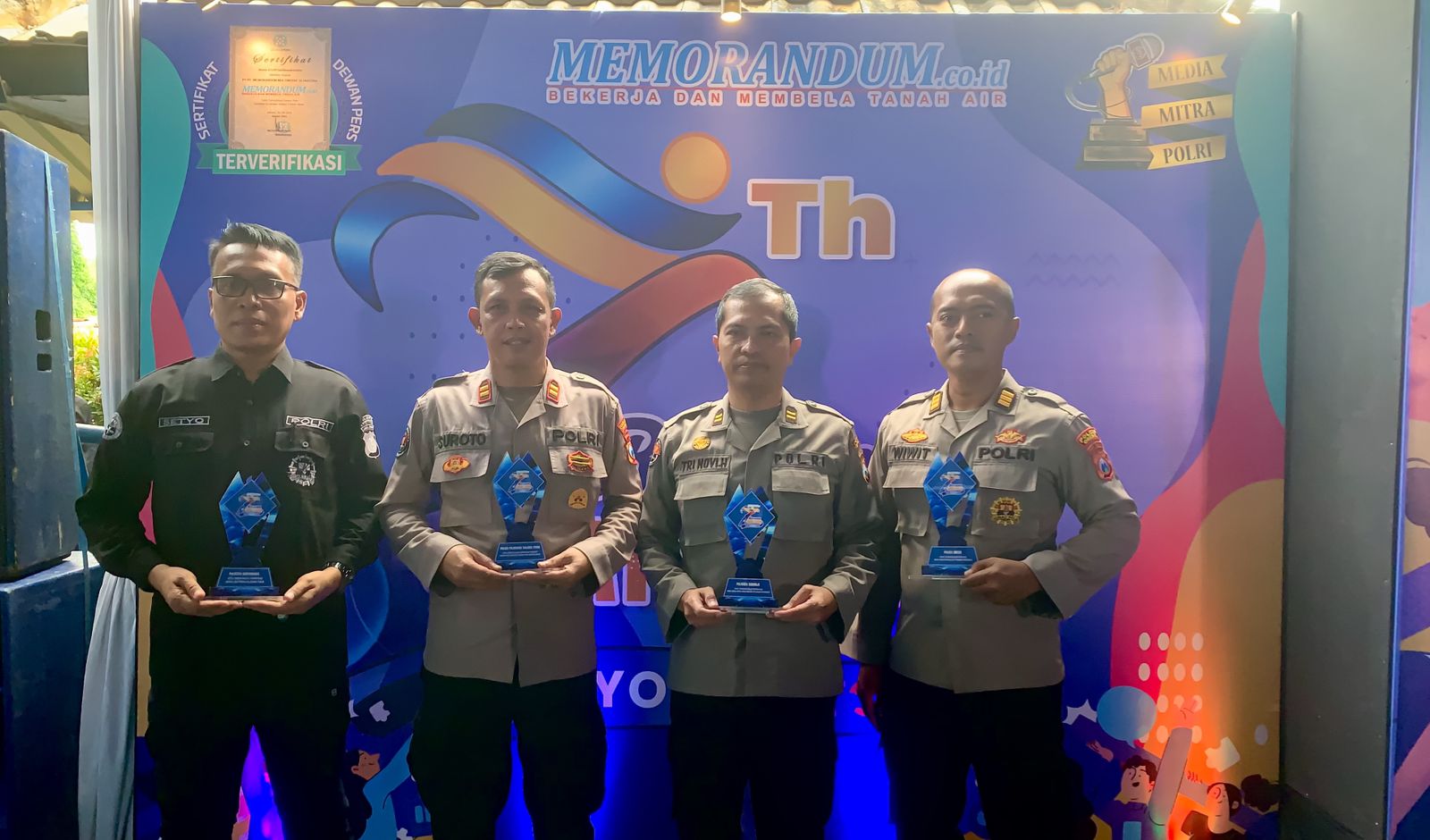 Publikasi Harkamtibmas Terdepan, Polres Gresik Raih Penghargaan di HUT Ke-7 memorandum.disway.id