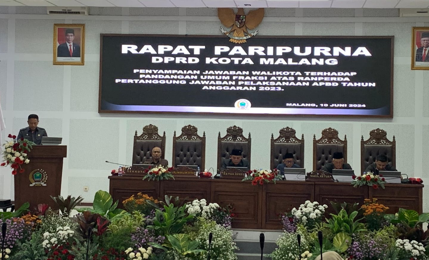 Rapat Paripurna, DPRD Kota Malang Soroti Pengelolaan Bansos